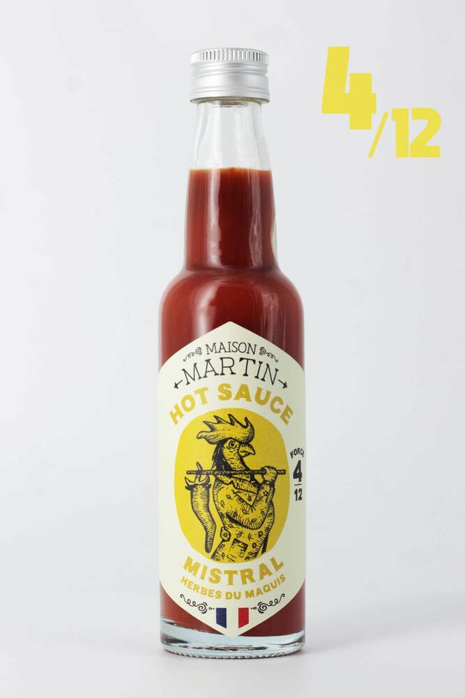 286229 - Sauce piquante aux herbes de Provence en bouteille 100 g MARTIN