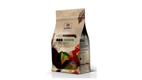 137349 - Chocolat noir Tanzanie 75% de cacao en pistoles en sachet 1 kg CACAO BARRY