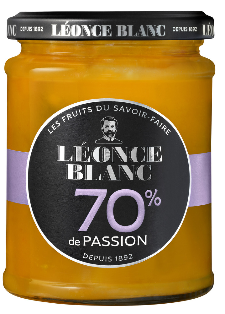 311227 - Confiture de fruits de la passion en bocal verre 320 g LEONCE BLANC