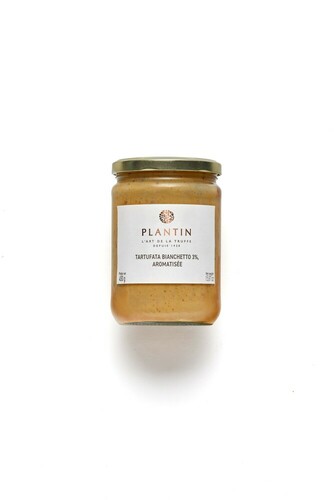 315125 - Sauce à la crème et à la truffe blanche 3%, aromatisée, en bocal 450 g PLANTIN 