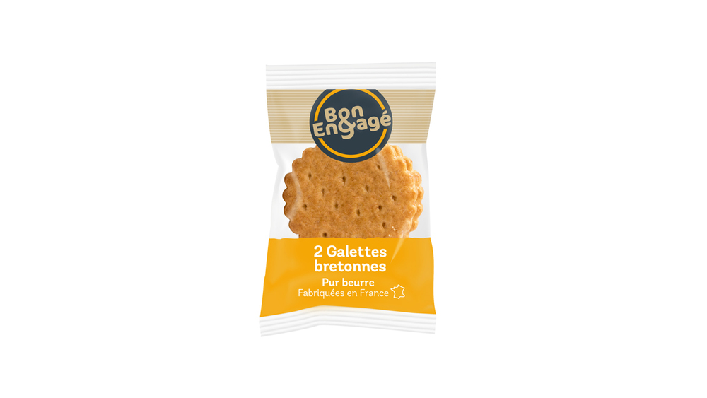 311883 Galette bretonne pur beurre en étui 13 g Bon&Engagé