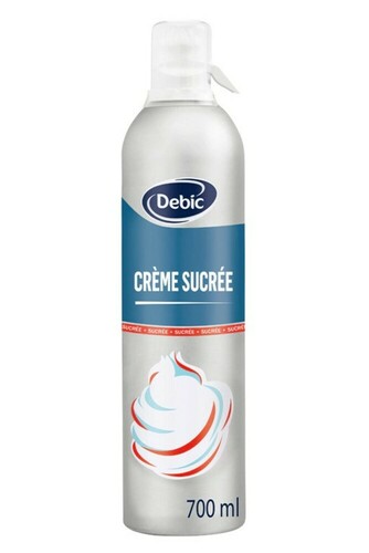 24132 Crème sucrée sous pression Debic 700ml