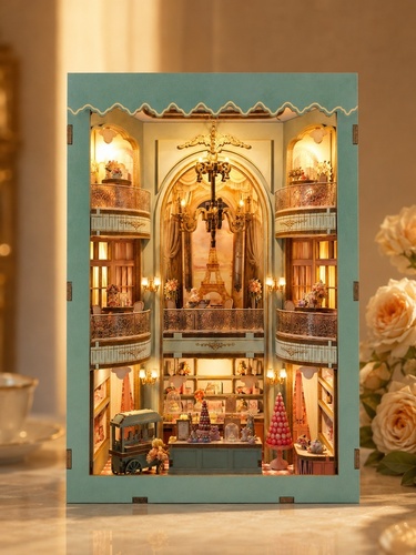 Macaron Café | DIY 3D-Puzzle Book Nook