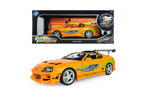S1807609A - 118 TOYOTA SUPRA MK4 (A80) FAST AND FURIOUS 1 BRIAN OPEN ROOF 2001 - SOLIDO