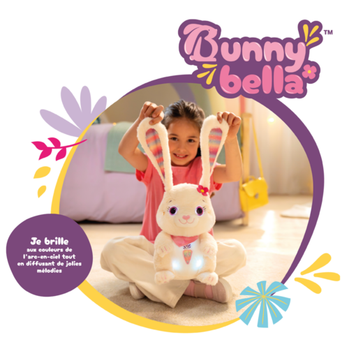 BUNNY BELLA - PELUCHE INTERACTIVE LAPIN – 26 CM
