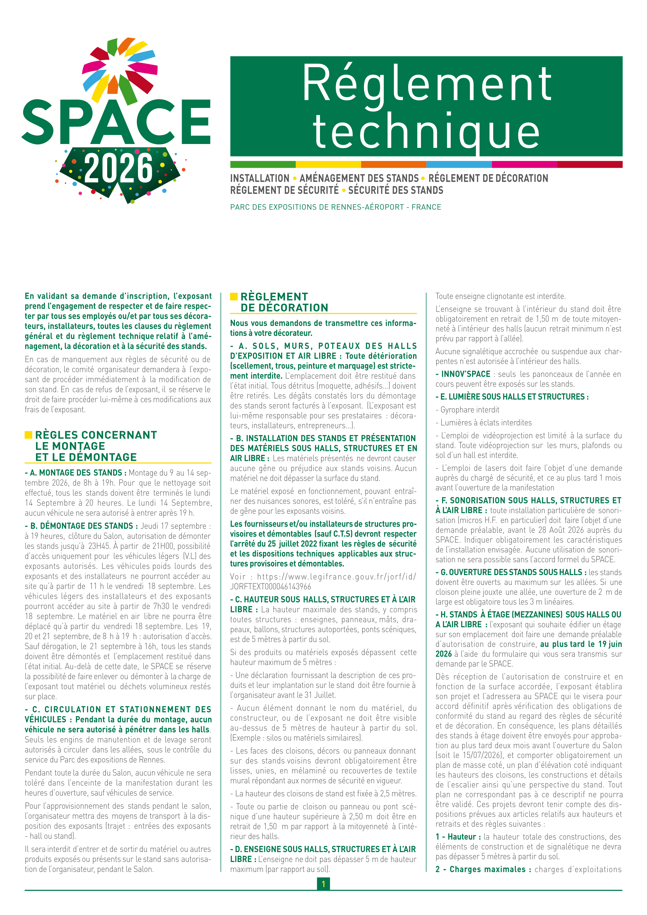 Règlement technique