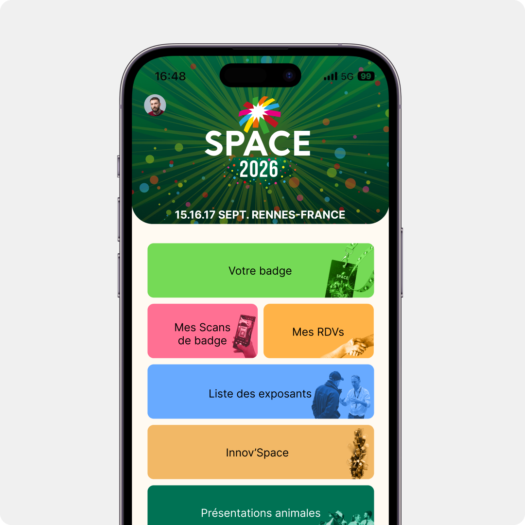 Application mobile SPACE 2026