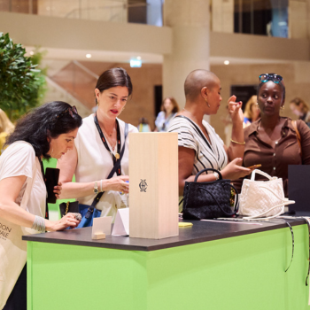 les produits exposés sur l'espace green