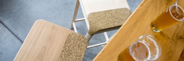[New material] Instead transforms beer waste into high-end furniture