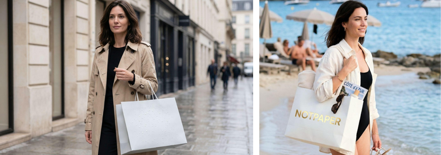 NOTPAPER: a new generation of packaging combining performance, desirability, and sustainability