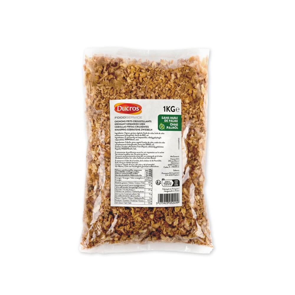 327265 OIGNON FRIT SANS HUILE DE PALME