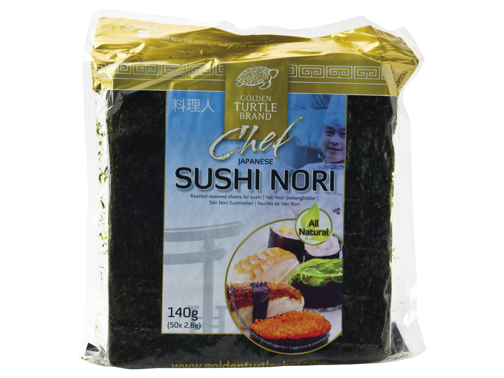 89346 - Feuille d'algue de Nori en sachet 140 g GOLDEN TURTLE FOR CHEFS