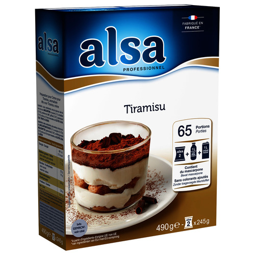 280916 - Crème pour tiramisu en boîte 490 g ALSA