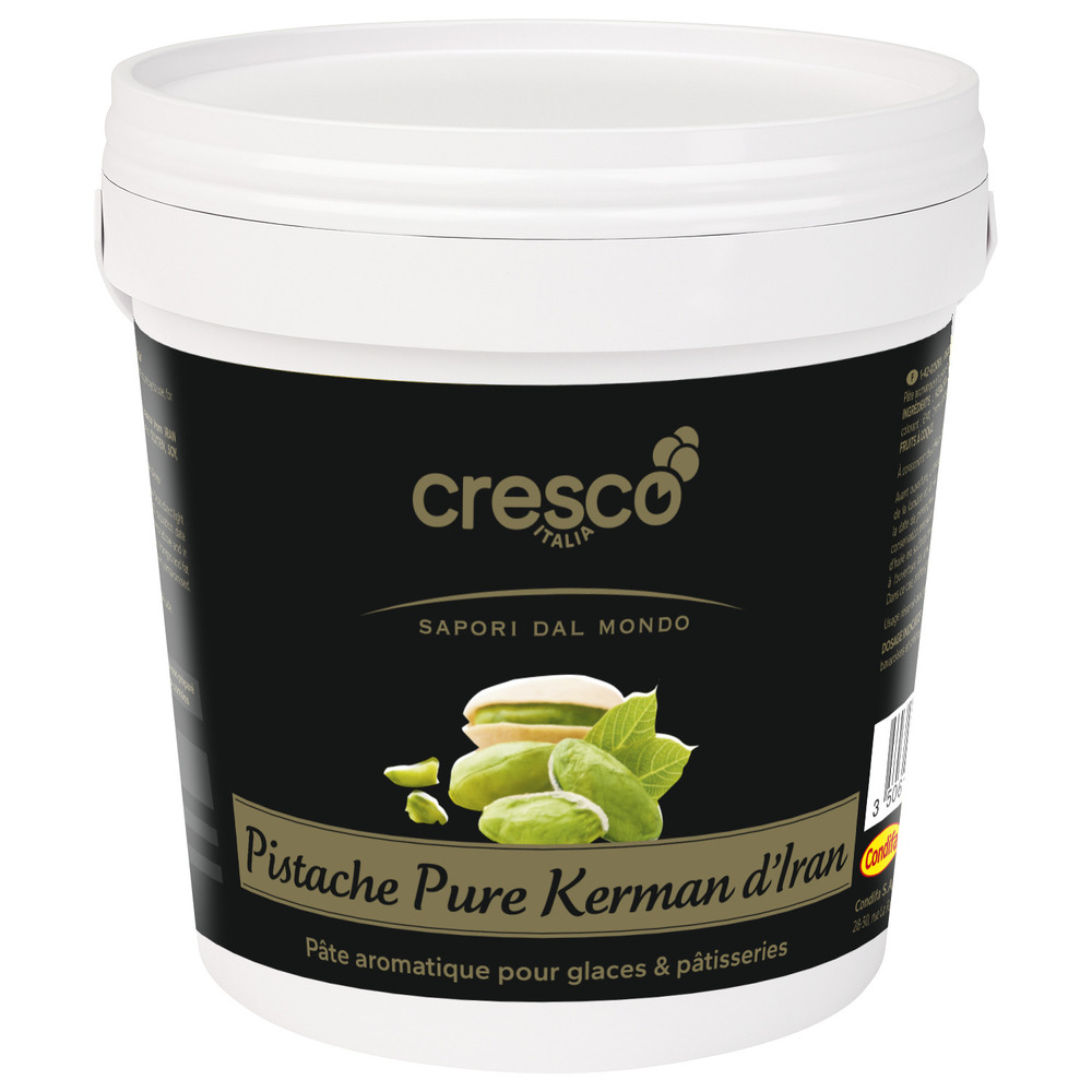 297965 - Pâte à la pistache pure Kerman d'Iran en seau 1 kg CRESCO