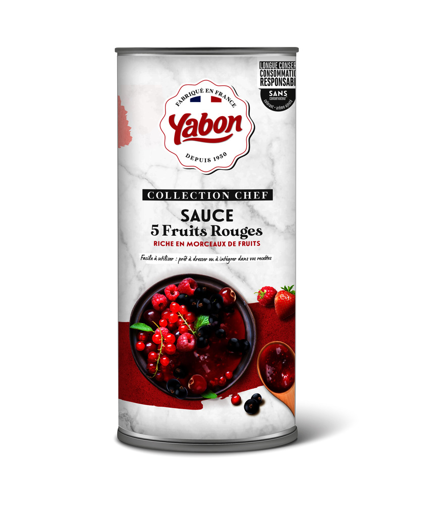 43830 - Sauce aux fruits rouges en boîte 2/1 YABON