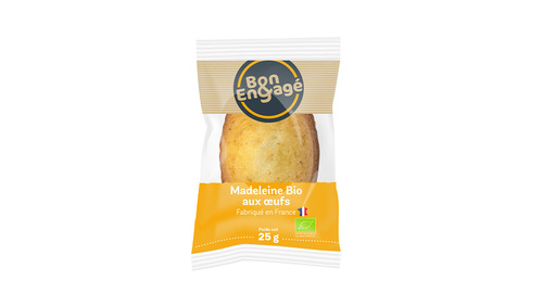309143 - Madeleine aux œufs BIO en étui 25 g BON&ENGAGE