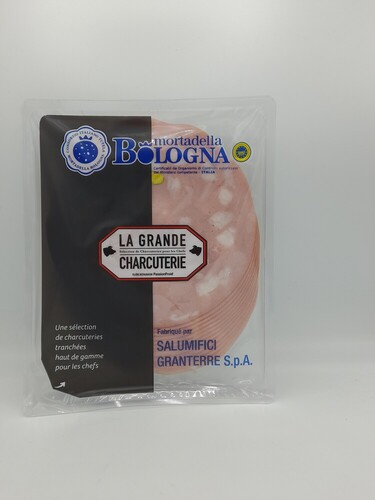 269093 - Mortadelle de Bologne IGP tranchée pour chiffonnade 14 x 18 g env. La Grande Charcuterie