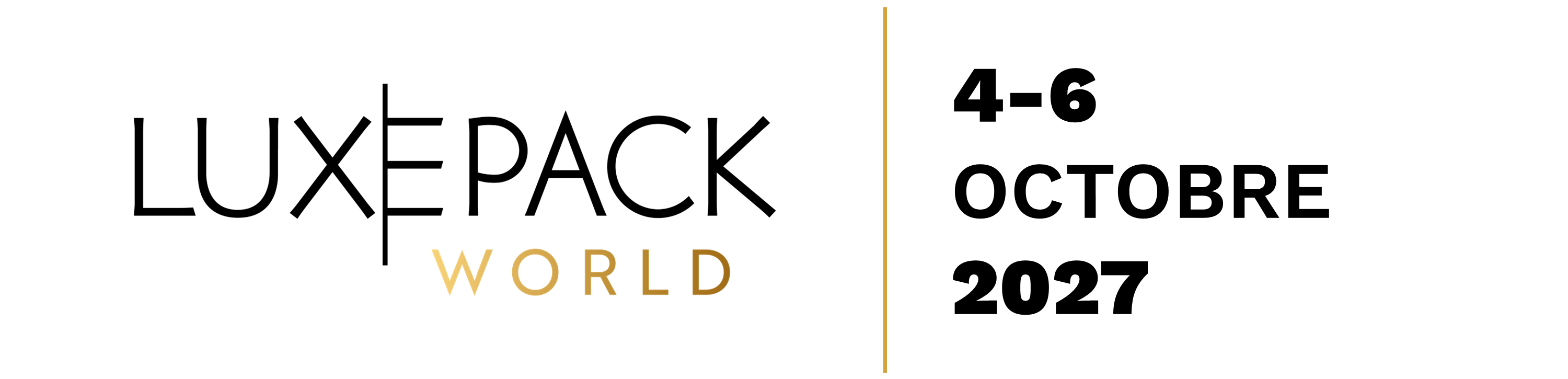 logo LUXE PACK Monaco et les dates de l'événement 