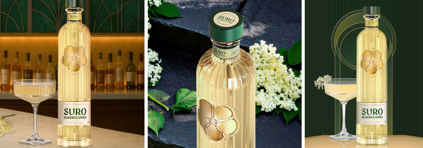 Estal and Inessens Elevate Art Deco for the Premium Liqueur Suro Elderflower
