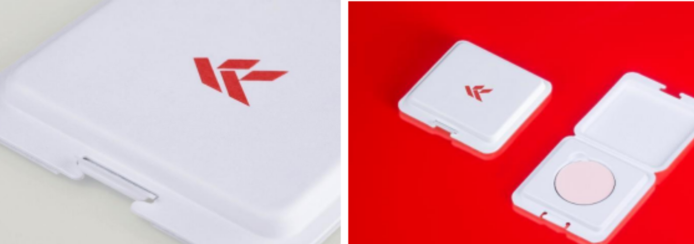 The Knoll Ecoform molded pulp refill with tab closure