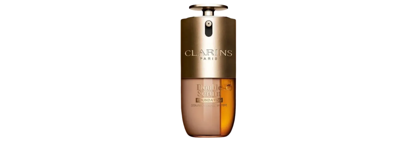 Aptar supports the launch of Double Serum Foundation by Clarins.
