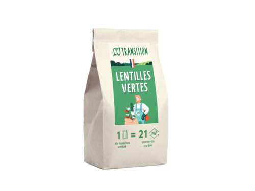 Lentilles vertes 2,5kg Transition