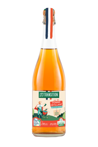 Jus de pomme pétillant 75cl Transition