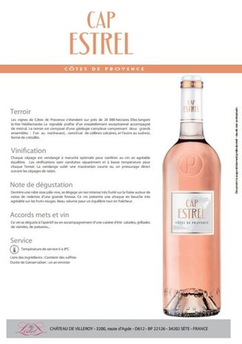 AOP Provence Cap Estrel