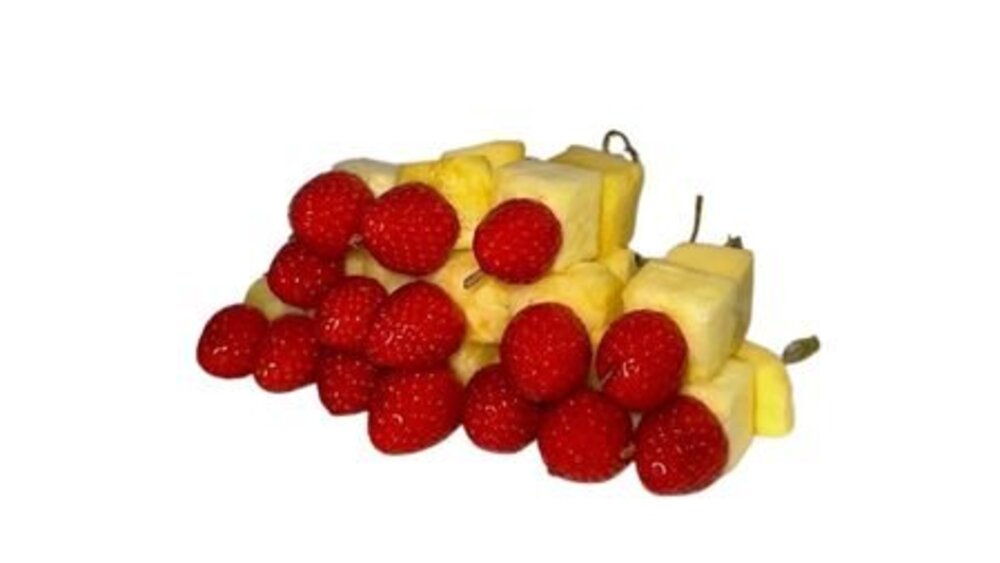 Ref. 201643 Salade de 3 fruits en brochette barquette 15 pièces Fruity Pack