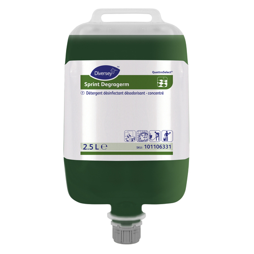 Détergent désinfectant surodorant  Degragem QS en poche 2,5 L  DIVERSEY TP2