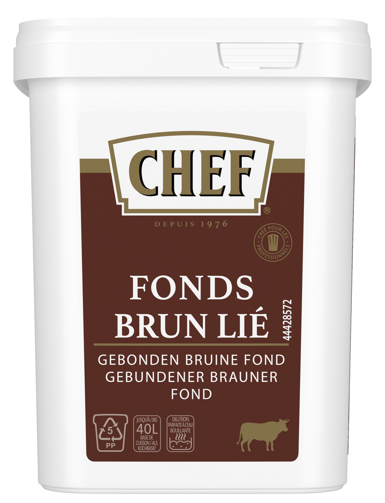 CHEF® Fonds Brun Lié - Boîte de 600g pour 15 L à 40 L