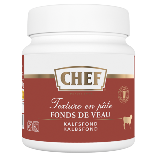 CHEF® Fonds de Veau Premium - Pot de 640 g pour 8 L à 15 L