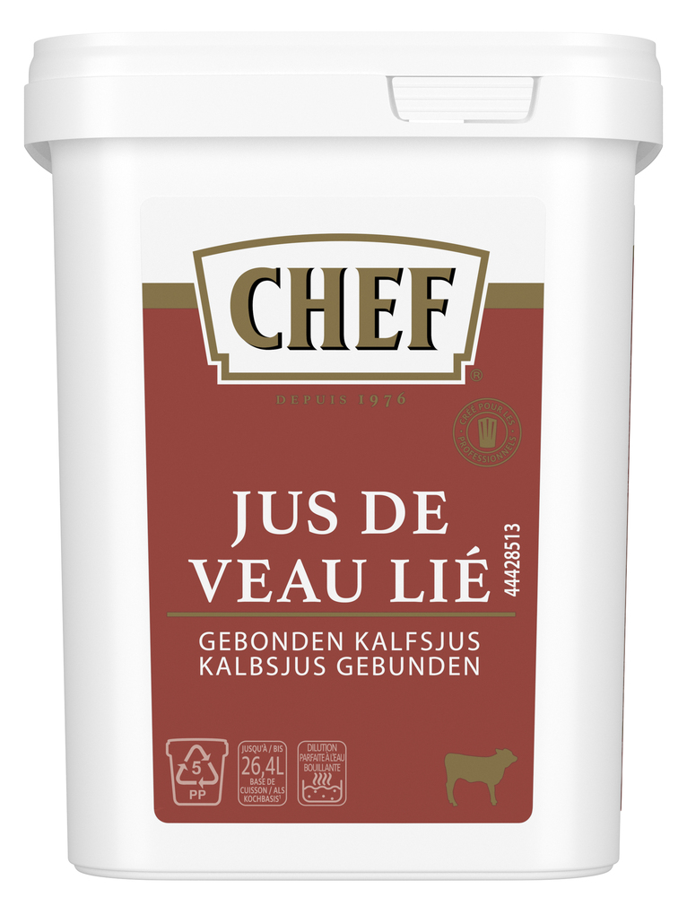 CHEF® Jus de Veau Lié - Boîte de 660 g pour 13 L à 26 L