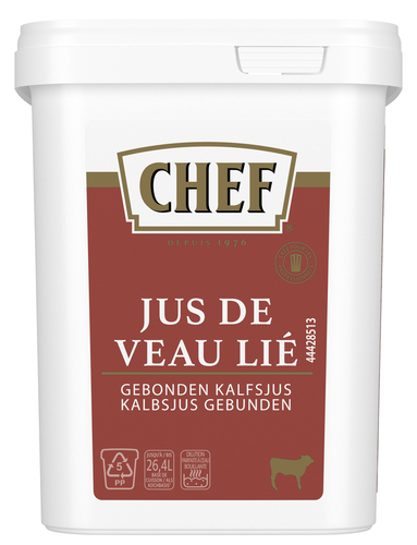 CHEF® Jus de Veau Lié - Boîte de 660 g pour 13 L à 26 L