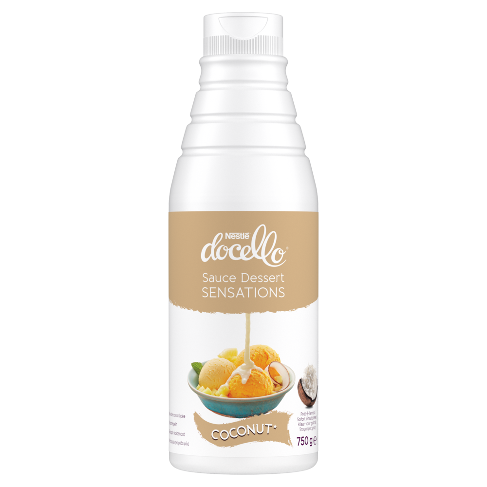NESTLÉ® DOCELLO® Sauce Dessert Sensations Coconut – Bouteille de 750 g