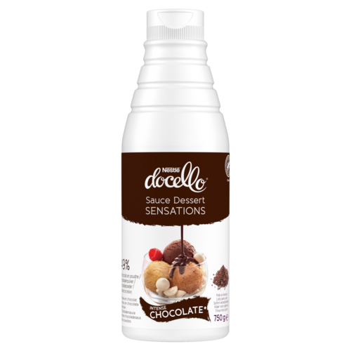 NESTLÉ® DOCELLO® Sauce Dessert Sensations Intense Chocolate – Bouteille de 750 g
