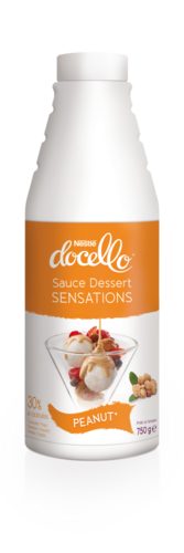 NESTLÉ® DOCELLO® Sauce Dessert Sensations Peanut (cacahuète) - Bouteille de 750 g