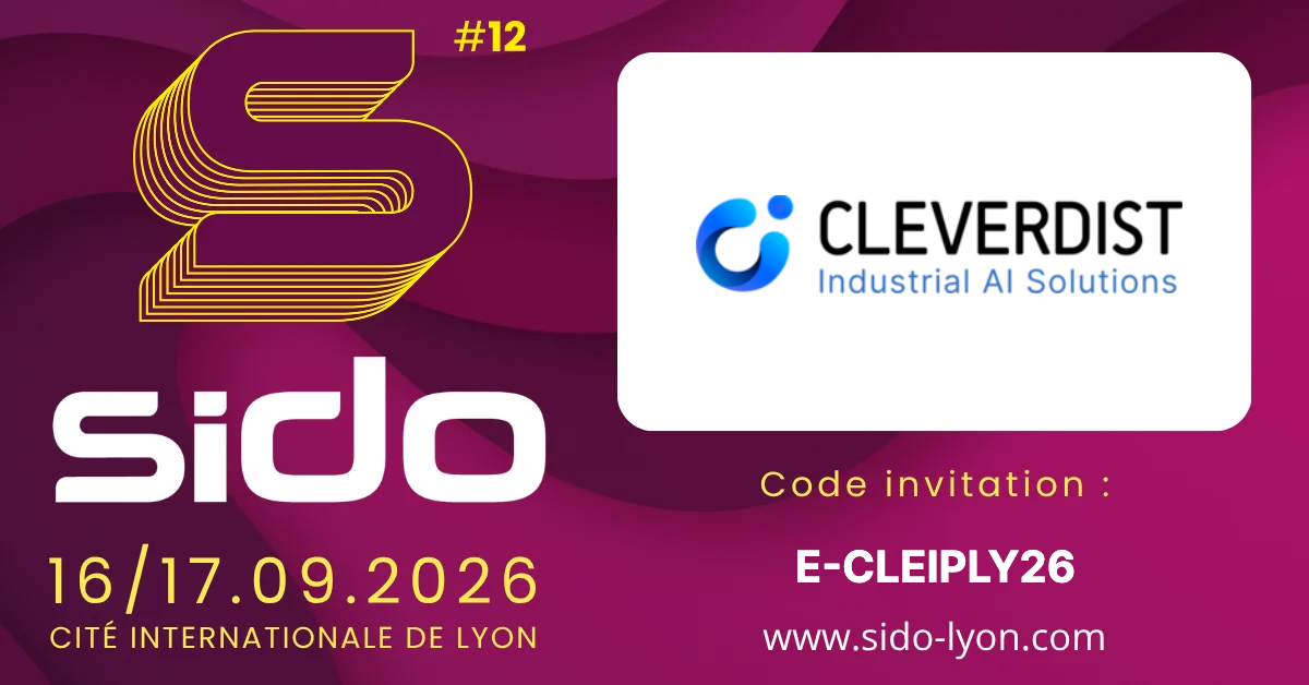 Cleverdist sera présent au SIDO à Lyon les 16 et 17 septembre 2026, en tant qu’exposant, sur le stand O428.