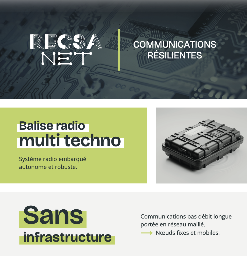 CG-WIRELESS présente RECSANET, sa solution de communications résilientes multi-technologies