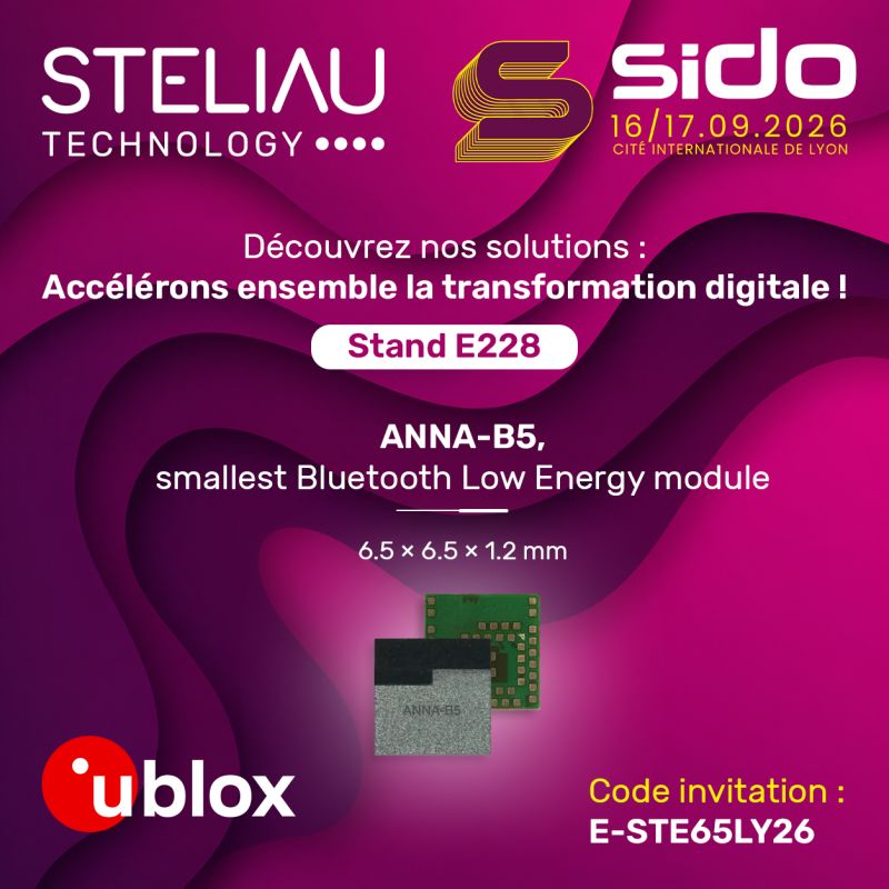 Steliau Technology au SIDO : de la connectivité miniature à l'IA embarquée
