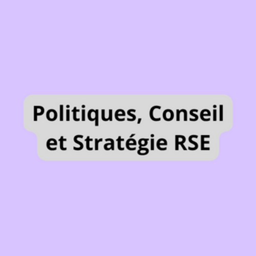 Politiques, Conseil et Stratégie RSE