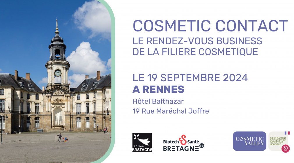 INSCRIVEZ-VOUS AU PROCHAIN RENDEZ-VOUS BUSINESS DE LA FILIÈRE COSMÉTIQUE LE 19 SEPTEMBRE À RENNES