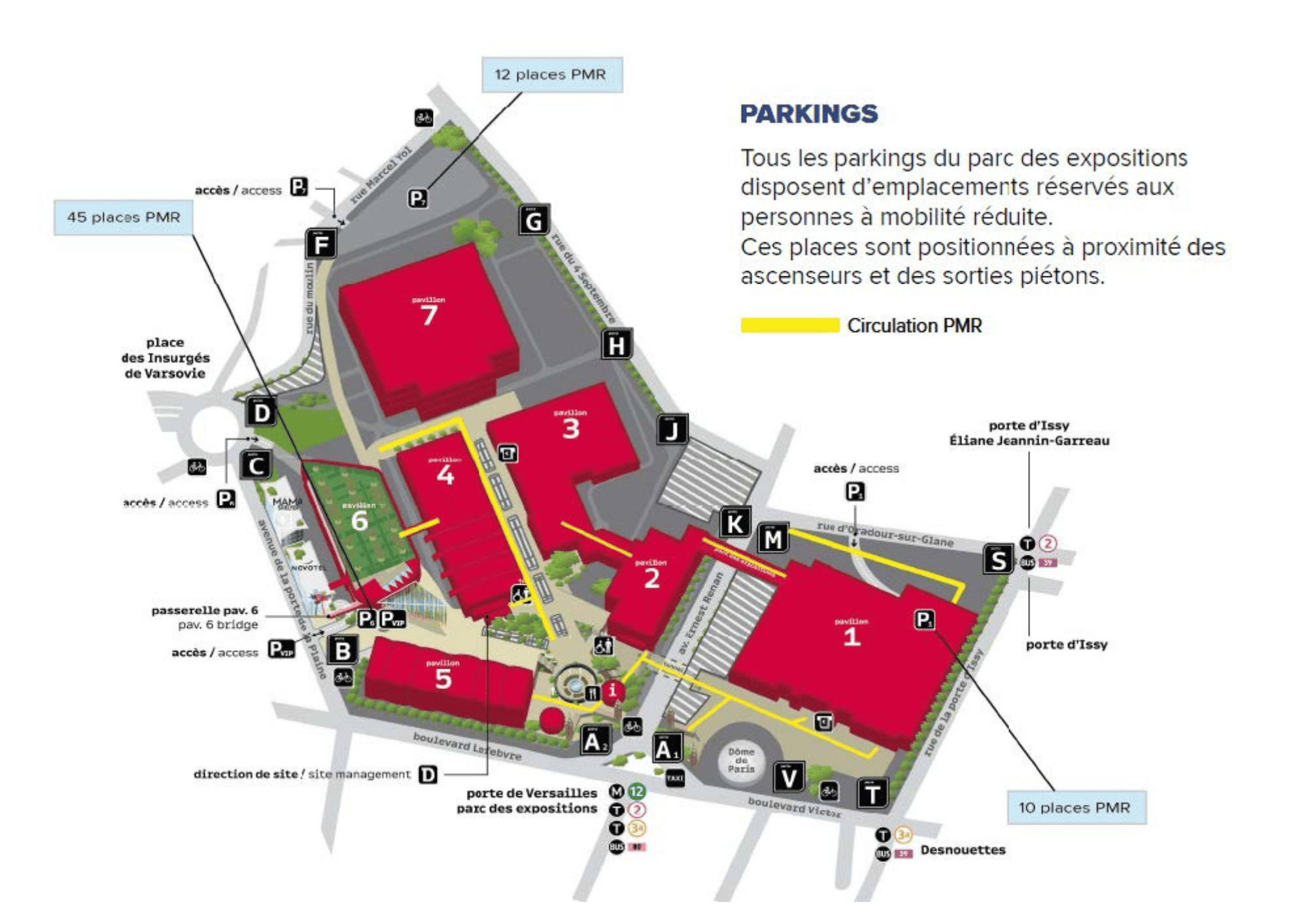 Accès au parking P6