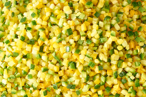 Brunoise de duo de courgettes 2,5 kg