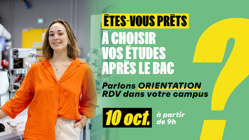 RDV de l'orientation le samedi 10 octobre 2026