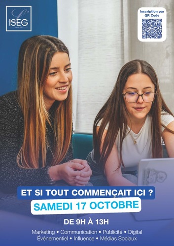 Journée Portes Ouvertes - Samedi 17 octobre 2026 de 9h à 13h