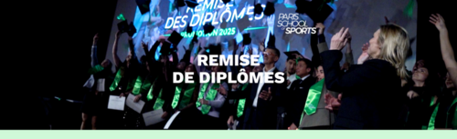  Remise de diplômes 2026 à Paris School of Sports !