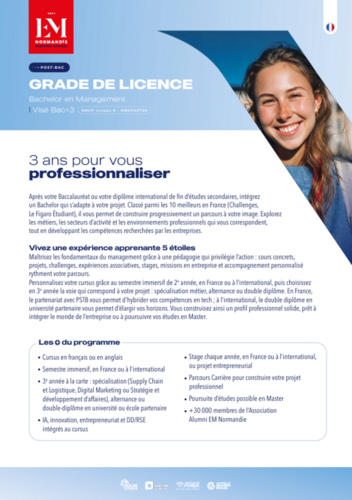 Brochure Bachelor Management International