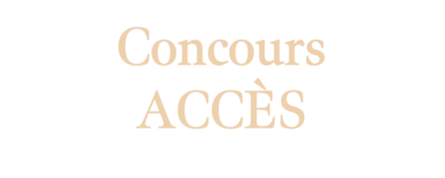 Préparation au concours ACCÈS