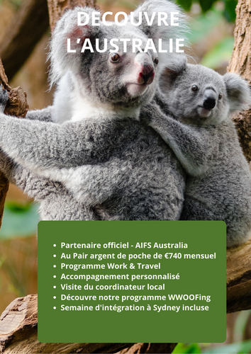 Vis l'Australie: Au pair or WOOFing?